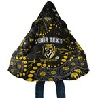 Personalized Richmond Tigers Cloak Aboriginal Pattern with Graffiti Style