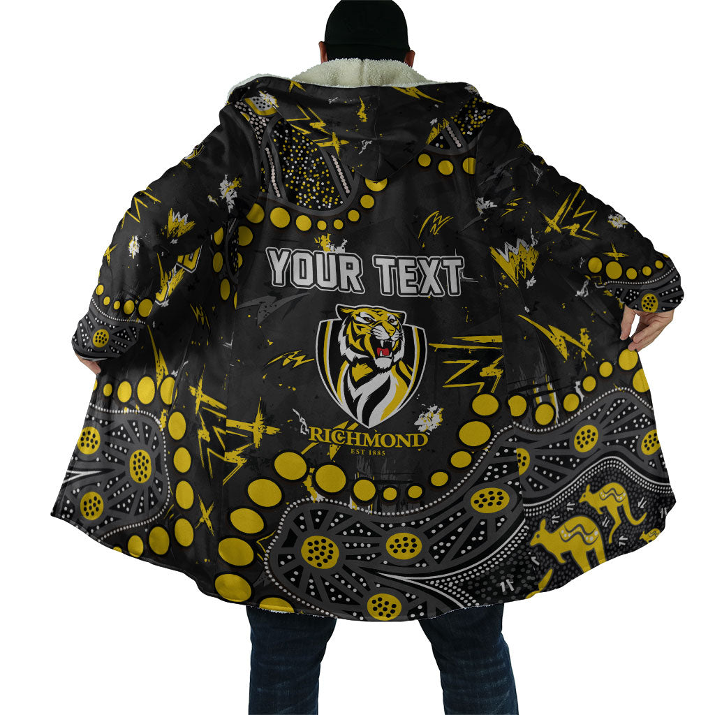 Personalized Richmond Tigers Cloak Aboriginal Pattern with Graffiti Style