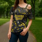 Personalized Richmond Tigers Cross Shoulder Shirt Aboriginal Pattern with Graffiti Style