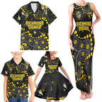 Personalized Richmond Tigers Family Matching Tank Maxi Dress and Hawaiian Shirt Aboriginal Pattern with Graffiti Style