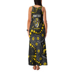 Personalized Richmond Tigers Family Matching Tank Maxi Dress and Hawaiian Shirt Aboriginal Pattern with Graffiti Style