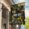 Personalized Richmond Tigers Garden Flag Aboriginal Pattern with Graffiti Style