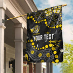 Personalized Richmond Tigers Garden Flag Aboriginal Pattern with Graffiti Style