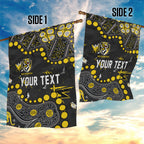 Personalized Richmond Tigers Garden Flag Aboriginal Pattern with Graffiti Style