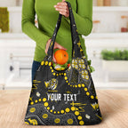 Personalized Richmond Tigers Grocery Bag Aboriginal Pattern with Graffiti Style