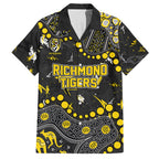 Personalized Richmond Tigers Hawaiian Shirt Aboriginal Pattern with Graffiti Style