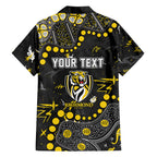 Personalized Richmond Tigers Hawaiian Shirt Aboriginal Pattern with Graffiti Style