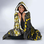 Personalized Richmond Tigers Hooded Blanket Aboriginal Pattern with Graffiti Style