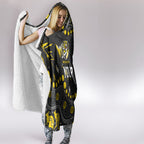 Personalized Richmond Tigers Hooded Blanket Aboriginal Pattern with Graffiti Style