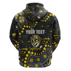 Personalized Richmond Tigers Hoodie Aboriginal Pattern with Graffiti Style