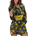Personalized Richmond Tigers Hoodie Dress Aboriginal Pattern with Graffiti Style