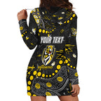 Personalized Richmond Tigers Hoodie Dress Aboriginal Pattern with Graffiti Style