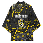 Personalized Richmond Tigers Kimono Aboriginal Pattern with Graffiti Style