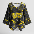 Personalized Richmond Tigers Kimono Sleeve Blouse Aboriginal Pattern with Graffiti Style
