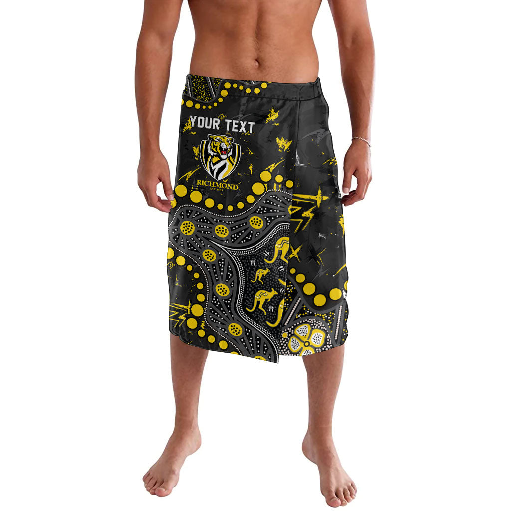 Personalized Richmond Tigers Lavalava Aboriginal Pattern with Graffiti Style