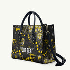 Personalized Richmond Tigers Leather Bag Aboriginal Pattern with Graffiti Style