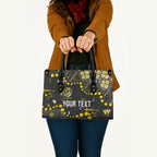 Personalized Richmond Tigers Leather Bag Aboriginal Pattern with Graffiti Style