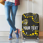 Personalized Richmond Tigers Luggage Cover Aboriginal Pattern with Graffiti Style