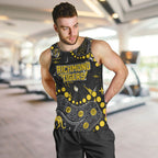 Personalized Richmond Tigers Men Tank Top Aboriginal Pattern with Graffiti Style