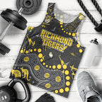 Personalized Richmond Tigers Men Tank Top Aboriginal Pattern with Graffiti Style