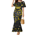 Personalized Richmond Tigers Mermaid Dress Aboriginal Pattern with Graffiti Style