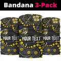 Personalized Richmond Tigers Neck Gaiter Aboriginal Pattern with Graffiti Style