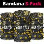Personalized Richmond Tigers Neck Gaiter Aboriginal Pattern with Graffiti Style
