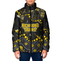 Personalized Richmond Tigers Padded Jacket Aboriginal Pattern with Graffiti Style