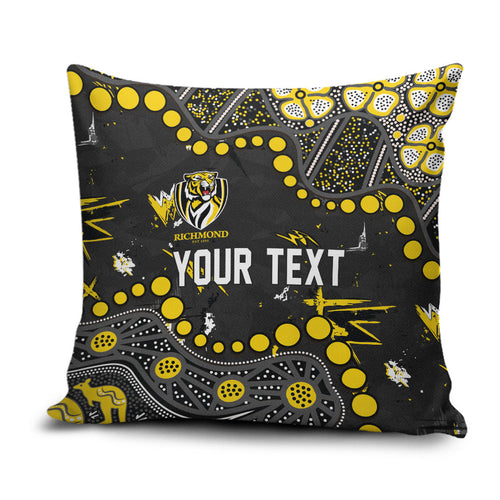 Personalized Richmond Tigers Pillow Cover Aboriginal Pattern with Graffiti Style