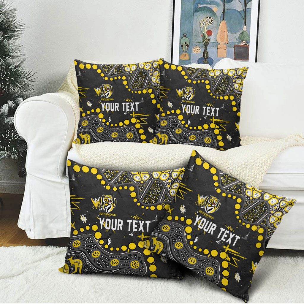 Personalized Richmond Tigers Pillow Cover Aboriginal Pattern with Graffiti Style
