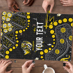 Personalized Richmond Tigers Puzzle Aboriginal Pattern with Graffiti Style