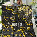Personalized Richmond Tigers Quilt Aboriginal Pattern with Graffiti Style