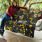 Personalized Richmond Tigers Quilt Aboriginal Pattern with Graffiti Style