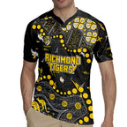 Personalized Richmond Tigers Rugby Jersey Aboriginal Pattern with Graffiti Style