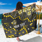 Personalized Richmond Tigers Sarong Aboriginal Pattern with Graffiti Style