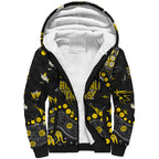 Personalized Richmond Tigers Sherpa Hoodie Aboriginal Pattern with Graffiti Style