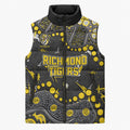 Personalized Richmond Tigers Sleeveless Puffer Jacket Aboriginal Pattern with Graffiti Style