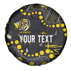 Personalized Richmond Tigers Spare Tire Cover Aboriginal Pattern with Graffiti Style