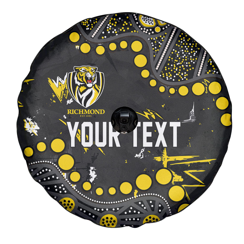 Personalized Richmond Tigers Spare Tire Cover Aboriginal Pattern with Graffiti Style