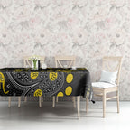 Personalized Richmond Tigers Tablecloth Aboriginal Pattern with Graffiti Style