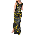 Personalized Richmond Tigers Tank Maxi Dress Aboriginal Pattern with Graffiti Style