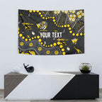 Personalized Richmond Tigers Tapestry Aboriginal Pattern with Graffiti Style