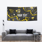 Personalized Richmond Tigers Tapestry Aboriginal Pattern with Graffiti Style