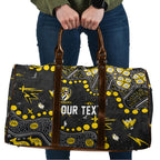 Personalized Richmond Tigers Travel Bag Aboriginal Pattern with Graffiti Style