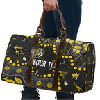 Personalized Richmond Tigers Travel Bag Aboriginal Pattern with Graffiti Style
