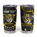 Personalized Richmond Tigers Tumbler Cup Aboriginal Pattern with Graffiti Style