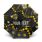 Personalized Richmond Tigers Umbrella Aboriginal Pattern with Graffiti Style