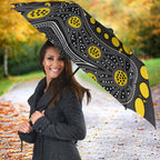 Personalized Richmond Tigers Umbrella Aboriginal Pattern with Graffiti Style