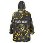Personalized Richmond Tigers Wearable Blanket Hoodie Aboriginal Pattern with Graffiti Style