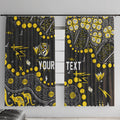 Personalized Richmond Tigers Window Curtain Aboriginal Pattern with Graffiti Style